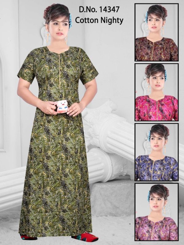 Missy - Cotton Printed Women's Night Gown