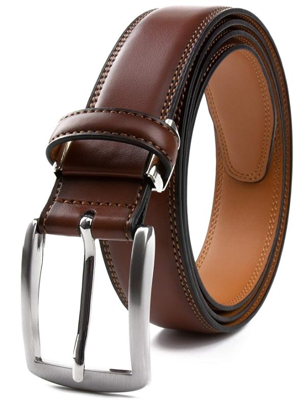 Men's Genuine Leather Pin Buckle Belt | Leather Belt for Men Classic Designs for Work & Business Casual